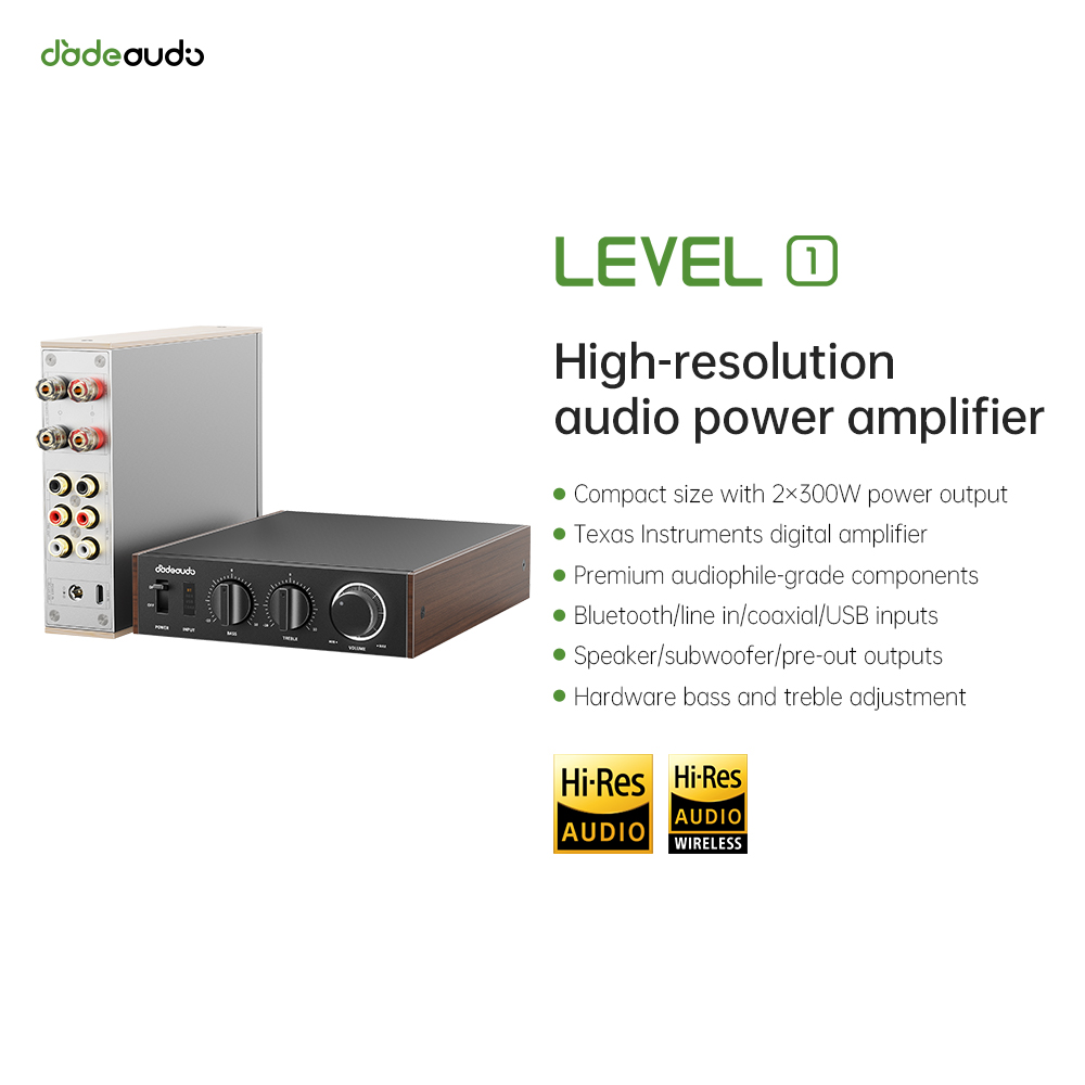 Audio Home Cinema - Amplificador HiFi Bluetooth LDAC de Nível